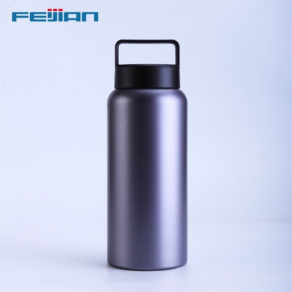 FEIJIAN Thermos Flask, bouteilles sous vide en acier inoxydable 18/10 isolées, bouteille d'eau à large bouche pour café thé, garder au froid 210907