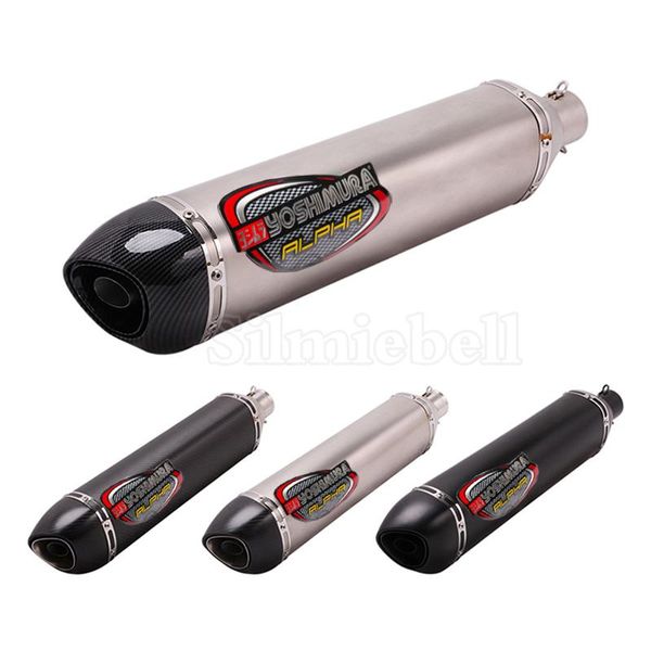 

51mm universal motorcycle exhaust muffler yoshimura escape moto with db killer for tmax530 ak550 rc390 cb1000r sv650 z800 zx6r system