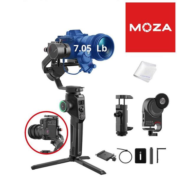 

aircross 2 gimbal with moza ifocus-m follow focus motor for dslr mirrorless camera payload up to 7.1lbs12hours runningtime stabilizers