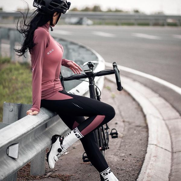 

racing sets santic women cycling set sports suit jackets pants autumn winter fleece thermal warm up bicycle windproof reflective, Black;blue