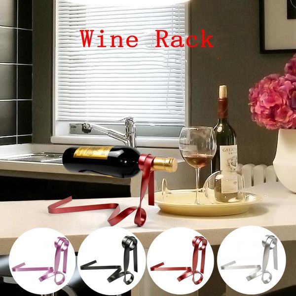 

hooks & rails strongwell european colored ribbon suspension wine rack home decoration gravity balanced holder novelty birthday gift