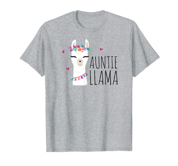 

auntie llama shirt llama picture shirt, White;black