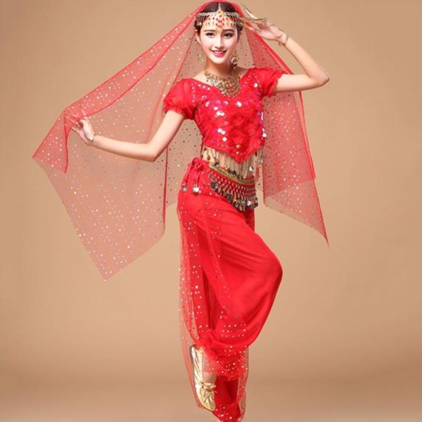 

fantasia lady belly dance costume blue red yellow +pant india flamenco women feminine showing suit q3085 stage wear, Black;red
