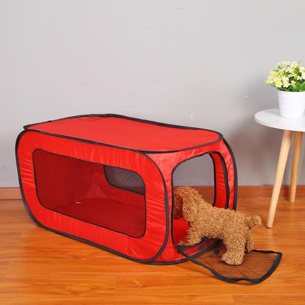 

dog houses & kennels accessories portable folding rectangular pet tent cage playpen fence puppy kennel cat play tents tunnel breathable hous