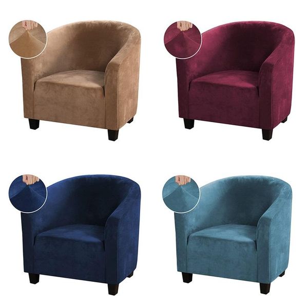

chair covers relax club cover stretch spandex velvet armchair washable tub couch slipcover removable furniture protector
