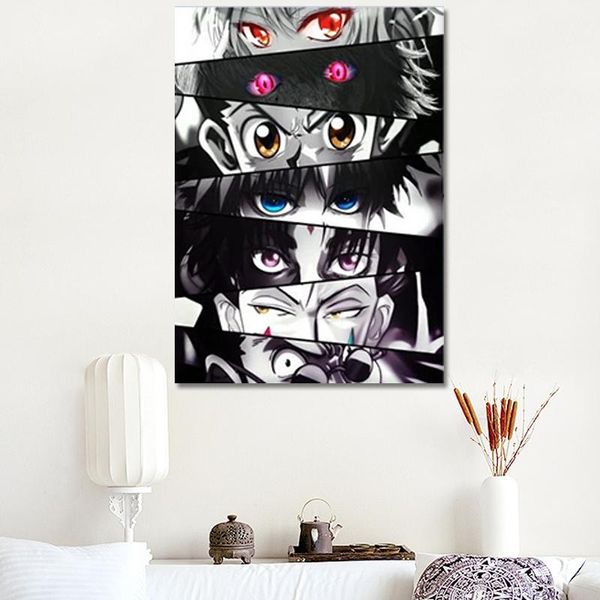 

paintings japanese anime x picture home decoration painting poster hd prints wall art modular living room framed