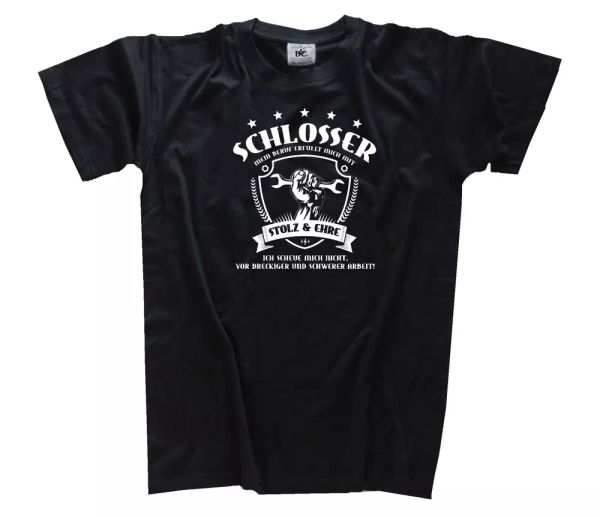 

fabbro mio lavoro erfÃ¼llt me con stolz e ehre t-shirt s-xxxl, White;black
