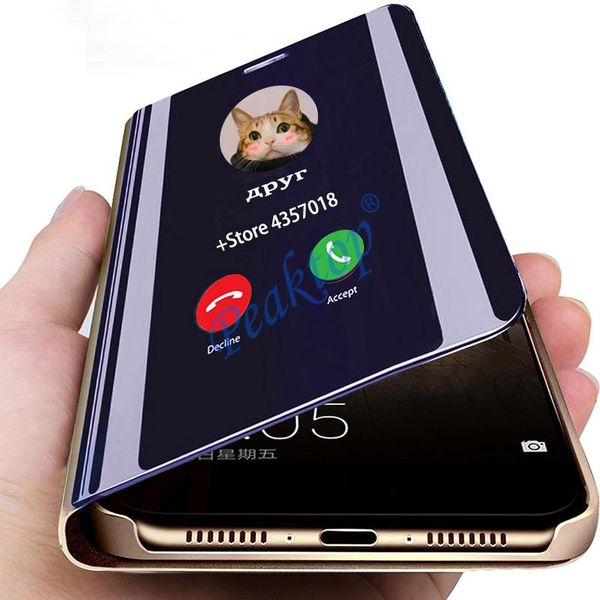 

smart mirror flip cover for vivo y17 y3 y15 y12 y11 2021 stand case y7s v17 neo z1 pro z1x z5 z5x iqoo s1 etui cell phone cases