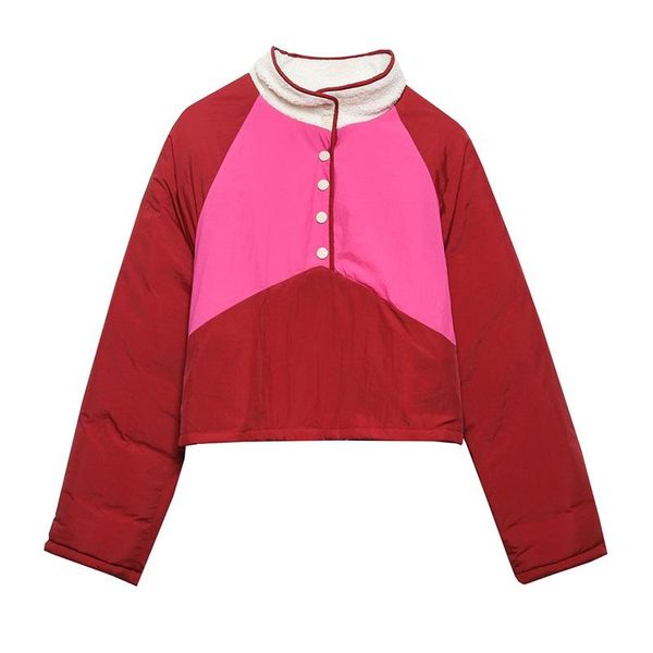 

women's jackets zxqj women fashion fleece patchwork jacket coat vintage long sleeve drawstring pullover outerwear chic, Black;brown