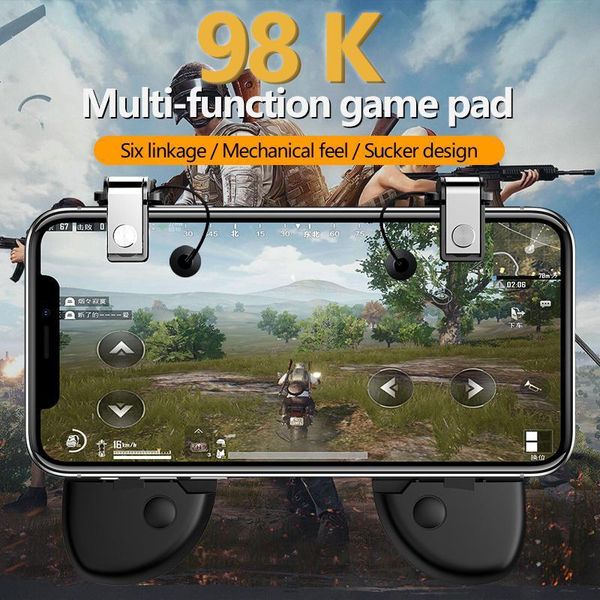 

game controllers & joysticks jeebel r8x pubg mobile button joystick shooter controller gamepad aim l1 r1 trigger phone four-button operation
