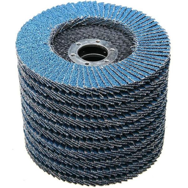 

sanders 10pcs flap discs fan sanding sheets abrasive grit 60 mop for angle grinder (125mm)
