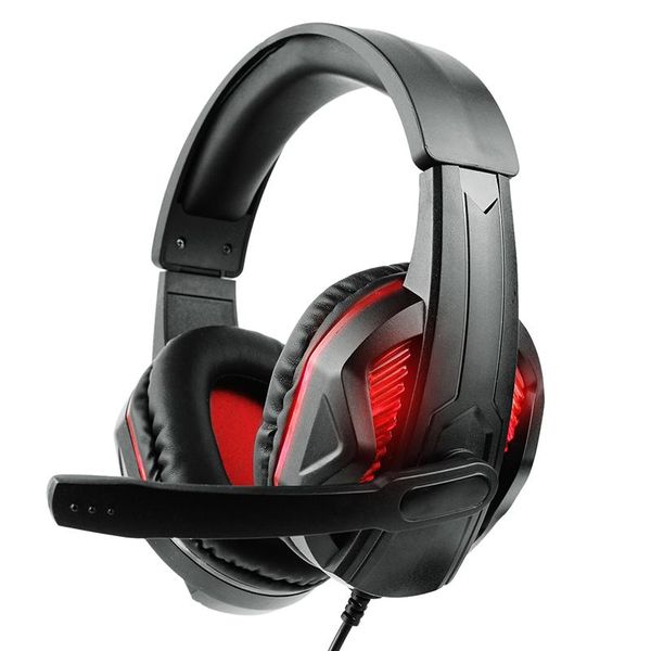 

headphones & earphones 3.5mm gaming headset with led light microphone stereo deep bass for ps4 one pc computer laptop