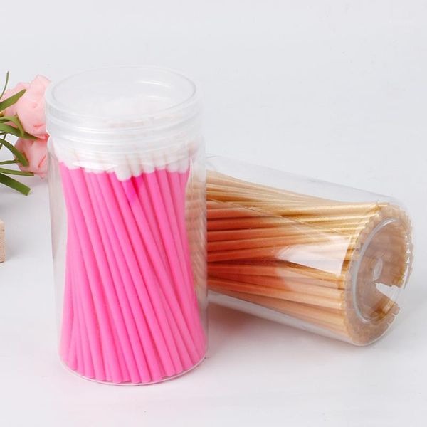 

protable flocking eyelash brush cleaning mousse special cotton swab head eye super soft micro brush1