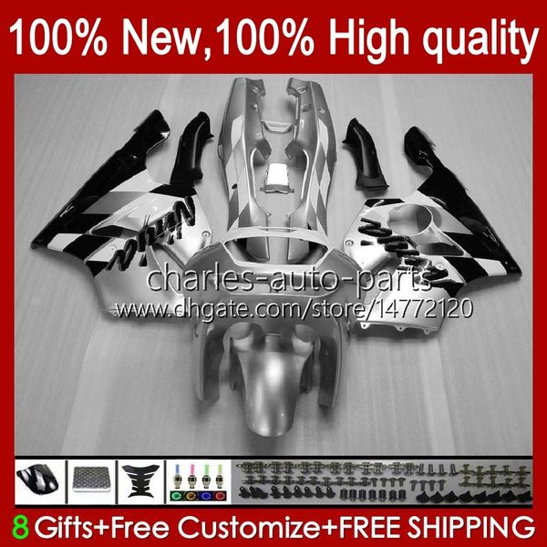 Кузов для Kawasaki Ninja Silvery Black ZX 6R 636 600CC 600 CC ZX 6 R ZX-6R ZX600C 94-97 Body 50HC.139 ZX-636 ZX600 ZX6R 94 95 96 97 ZX636 1994 1995 1996 1997