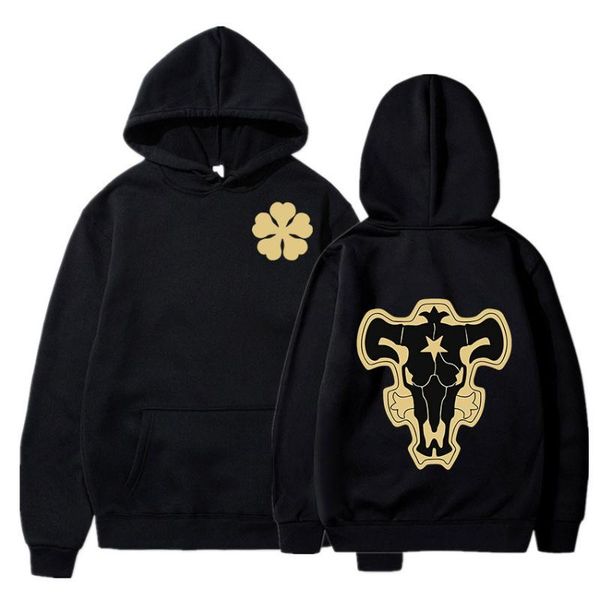 

men's hoodies & sweatshirts japan anime harajuku black clover hoodie streetwear casual vintage pullover men