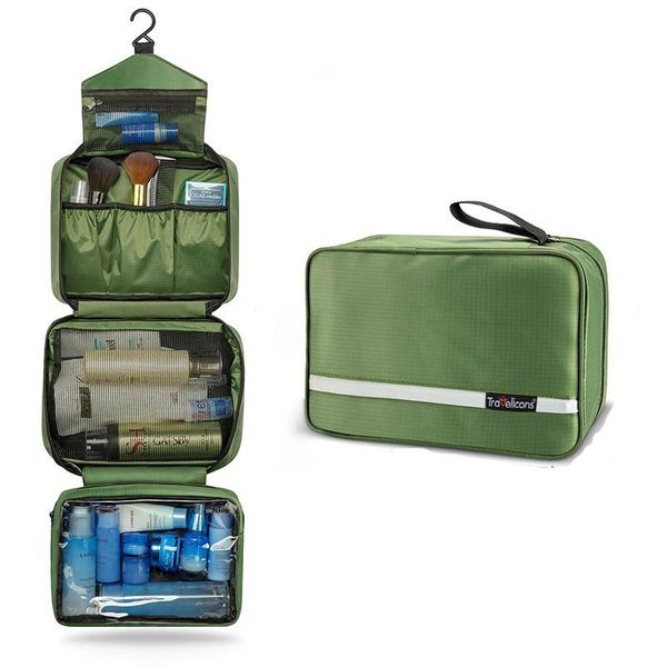 

cosmetic bags & cases men waterproof travel toiletry makeup beautician wash bag bathroom foldable business shaving ladies neceser shower wit