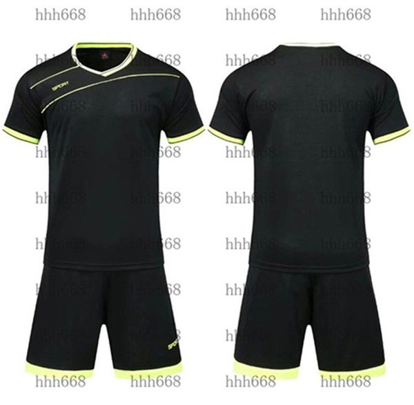 

2021 010238 football wear sets tracksuit short sleeve match training suit children's team jersey number logo customization 23, Black;white