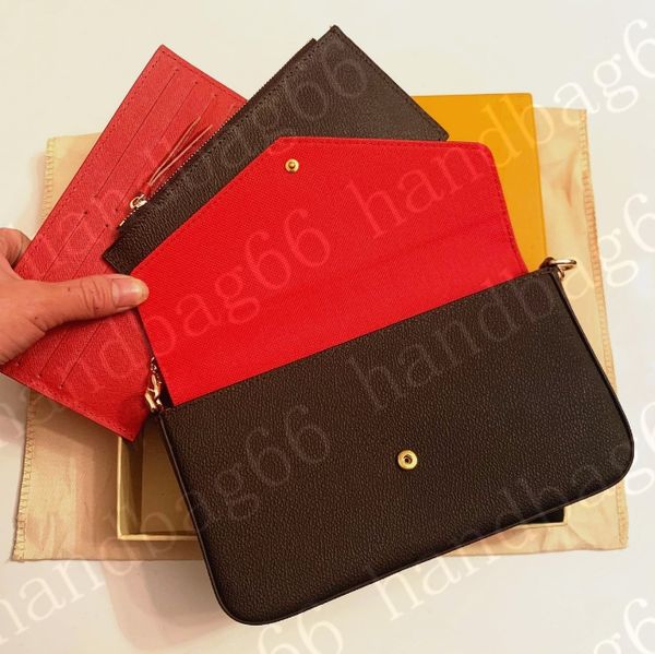 

luxurys designers handbags purses bag fashion women shoulder bags three-piece combination 21*11*2 cm 61276 with box 175