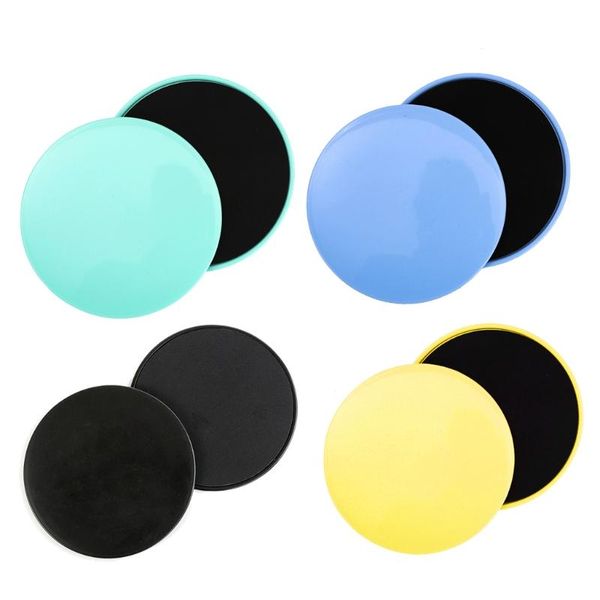 

accessories 2 x dual sided gliding discs core sliders fitness training tool, gym home abdominal & total body workout equipmentc