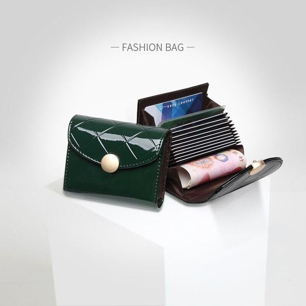 

card holders wallet leather bag women's purse carteira masculina, Brown;gray