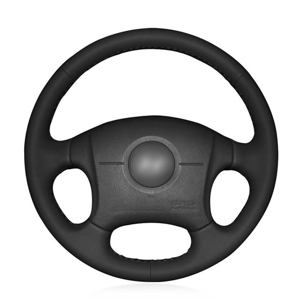 

diy custom black artificial leather steering wheel cover for hyundai elantra 2004-2011