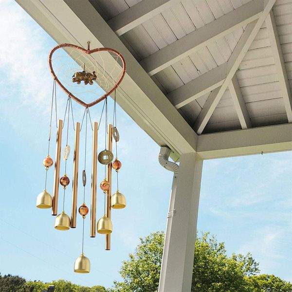 

wind chimes loving heart/ elephant wind-bell decorative pendants ornaments for home cafe shop objects & figurines