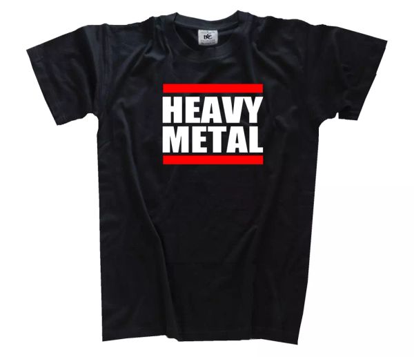 

dmc style - heavy metal musique bande solide fetes fÃªte t-shirt s-3xl, White;black