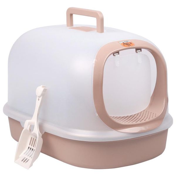 

other cat supplies pet large litter box closed sand scoop health bag toilet house plastic tuvalet pee mascotas gatos cats 60cl