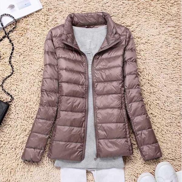 

women's jackets coats autumn causal windbreaker women basic zipper lightweight bomber down famale 2021, Black;brown