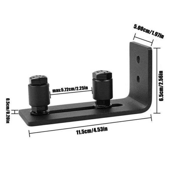 

craft tools hardware door guide adjustable black accessories strong bottom sliding