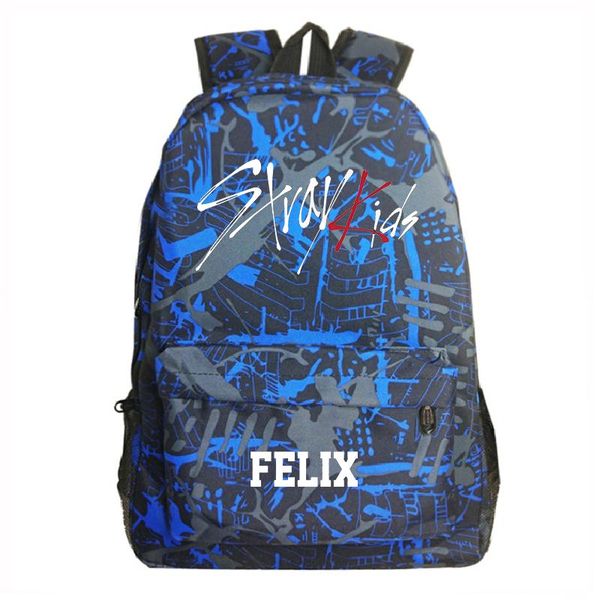 

backpack 2021 women man's stray kids printed canvas rucksack leisure college laptravel school bags casual satchel
