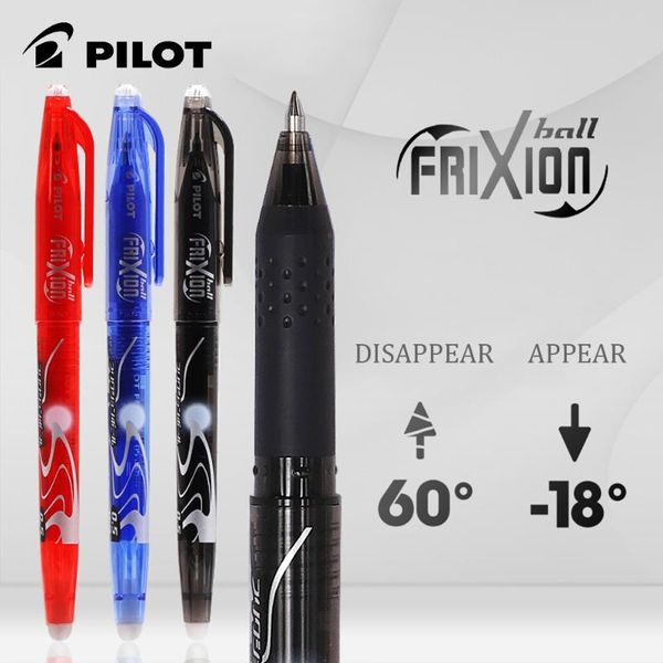 

8pcs japan pilot frixion lfb-20ef erasable water pen 0.5mm student with temperature control gel pens