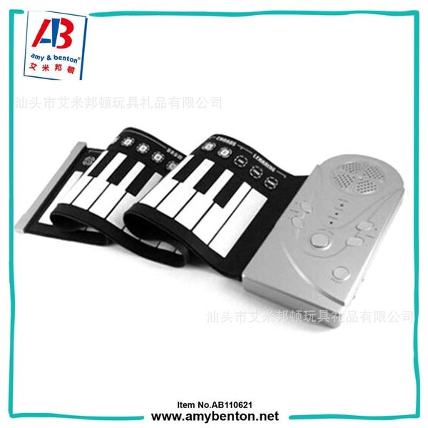 

hand roll 49 key electronic organ portable folding piano children's instrument practice enlightenment toy