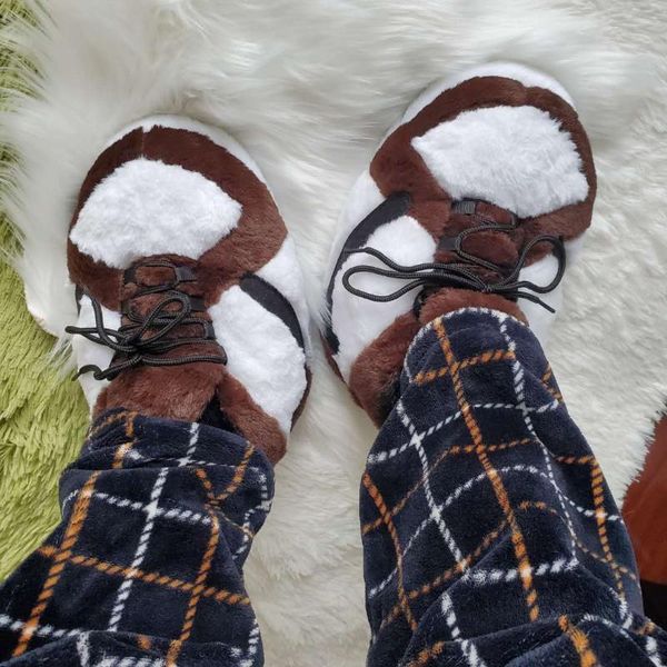 

indoor slippers women men  winter slides, Black