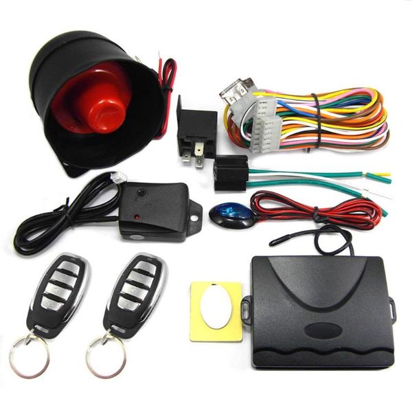 

alarm & security chadwick 802b-8152 one way car system with siren for 12v dc vehicle which has central door lock