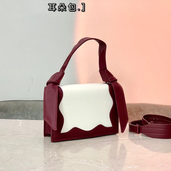 

handbag bag 2021 bow contrast color women's korean small square messenger shoulder