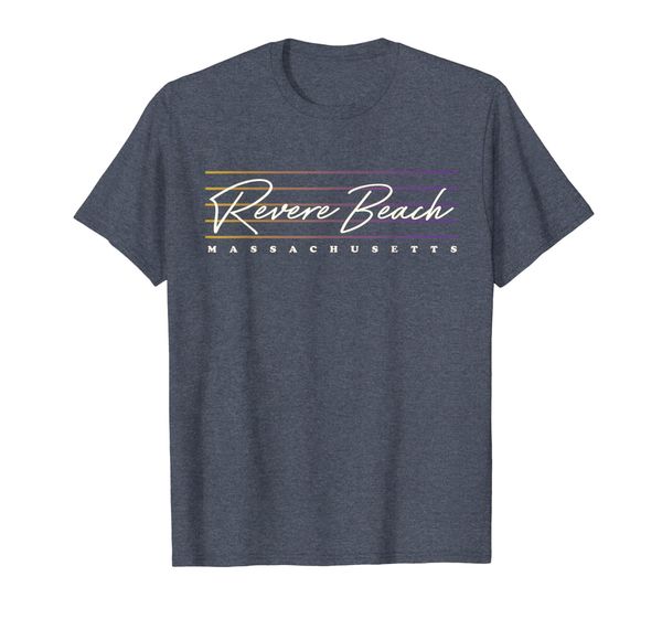 

revere beach shirt retro style massachusetts t-shirt, White;black