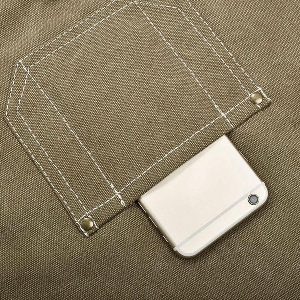 

canvas work apron, multifunction tool aprons with pockets back cross workshop ap