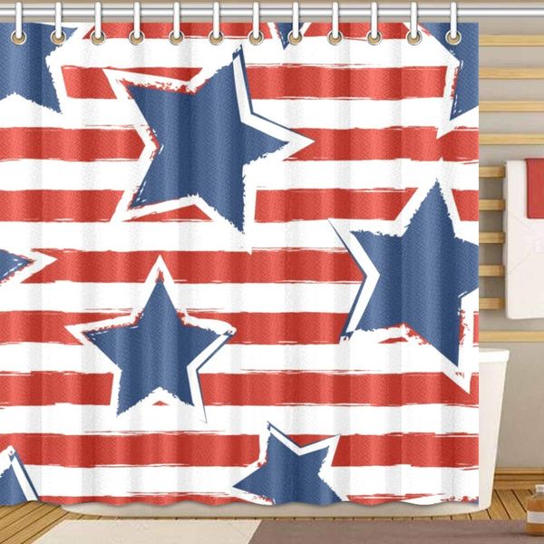 

happy 4th of july usa independence shower curtain bathroom sets, novelty bath decoration polyester curtain