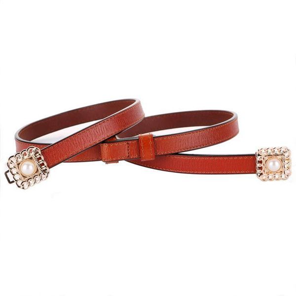 

luxury women female mujer decorative waistband belts genuine leather pin buckle thin belt for dress skirt sweater waist straps, Black;brown