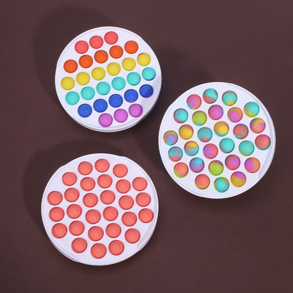 

pattern pop it figet toys silica gel party game toy for kids adults stress relief simple dimple