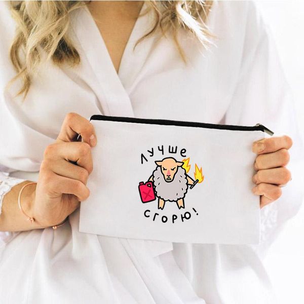 

cosmetic bags & cases bag for makeup cartoon woman mini pouch women storage kawaii personal organizer travel women's
