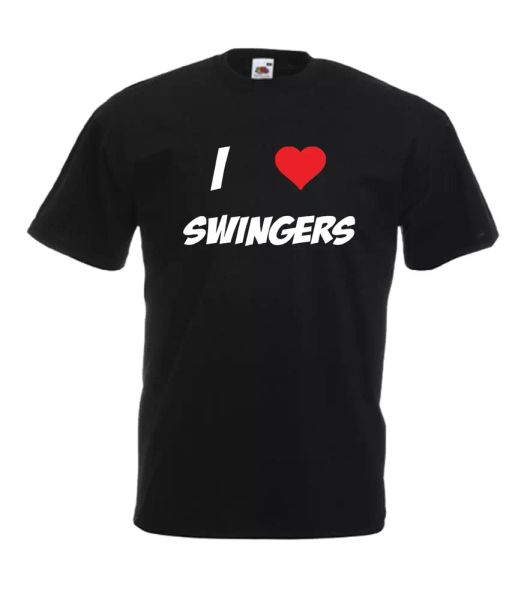 

i love swingers xmas gift idea mens women t shirts multi-color size s-2xl, White;black