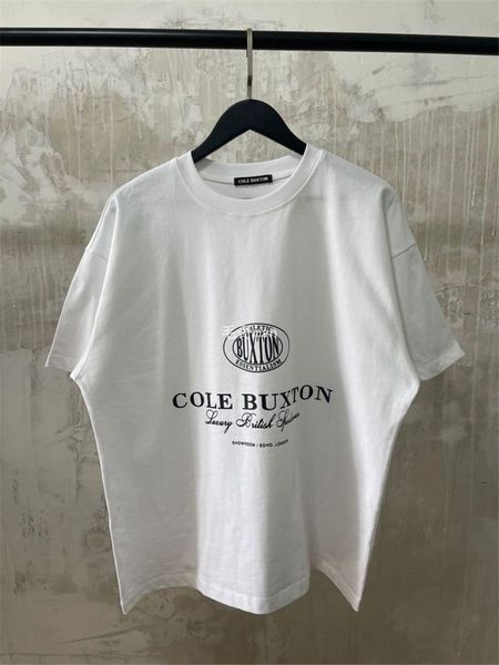 

men's t-shirts 1:1 oversize tees real tag cb t shirts 2021ss heavy fabric cole buxton t-shirt, White;black