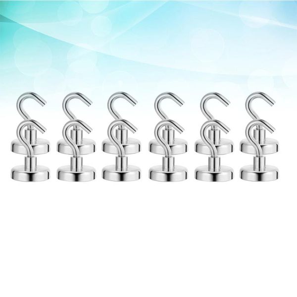 

pcs heavy duty strong magnetic hooks for storage and organization home kitchen accessories silver (d12) & rails
