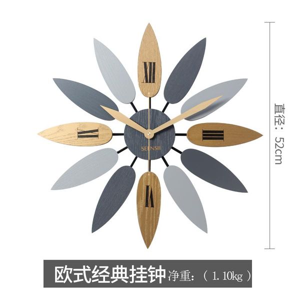 

nordic personality hall modern minimalist fashion clock mute mediterranean wall decoration clocks