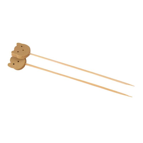 

pack cocktail picks 4.7 inch fruit sticks bear bamboo toothpicks for wedding birthday party supplies forks
