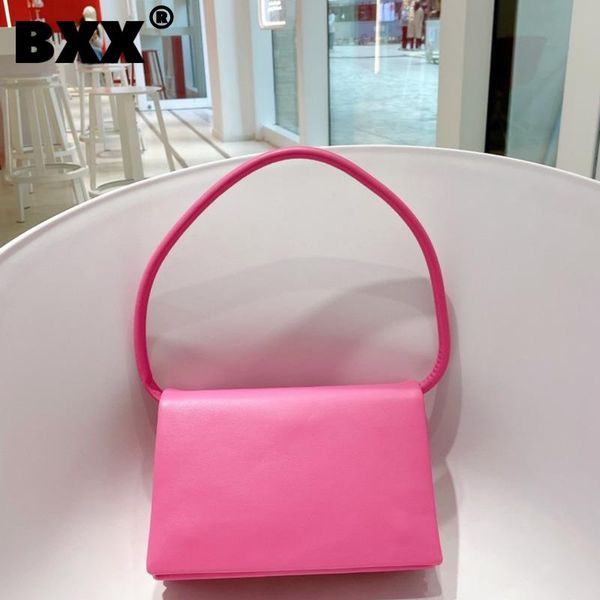 

evening bags [bxx] simple solid color pu leather for women 2021 summer shoulder bag handbags trending luxury hand hs498