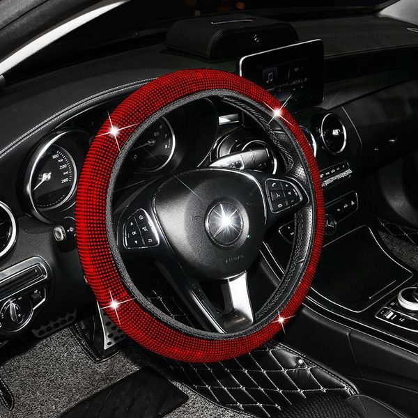 

steering wheel covers 2021 universal sparkle bling car cover decoration styling accessories interior for women girls