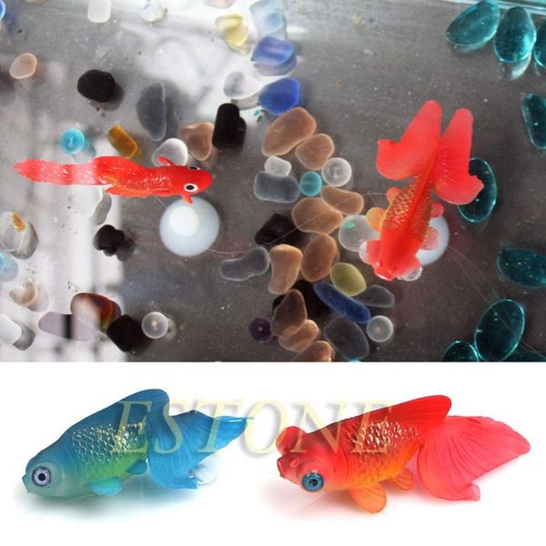 

decorations decor goldfish aquarium decoration artificial glowing effect fish tank ornament drop ship